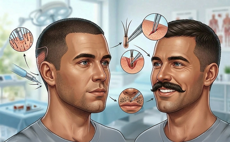 Moustache Transplant in Turkey