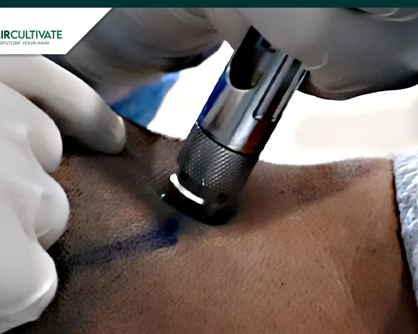 التخدير بدون إبرة في زراعة الشعر