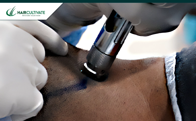 التخدير بدون إبرة في زراعة الشعر