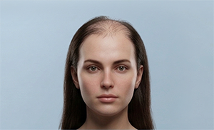 Receding hairline strong + crown