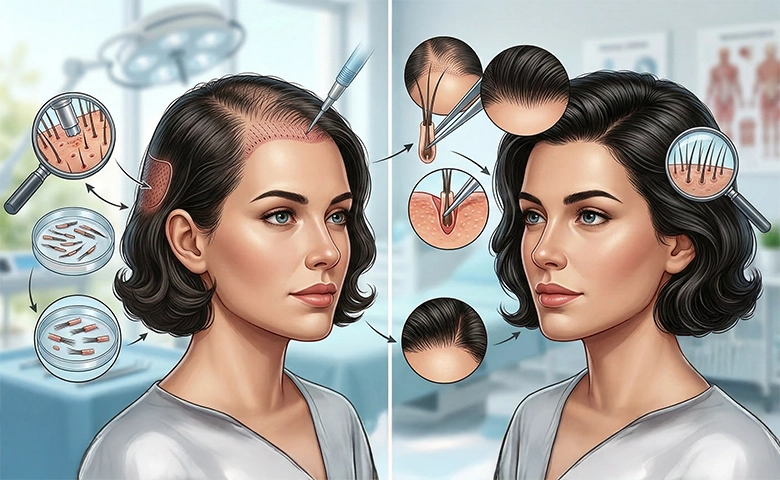 زراعة الشعر للنساء