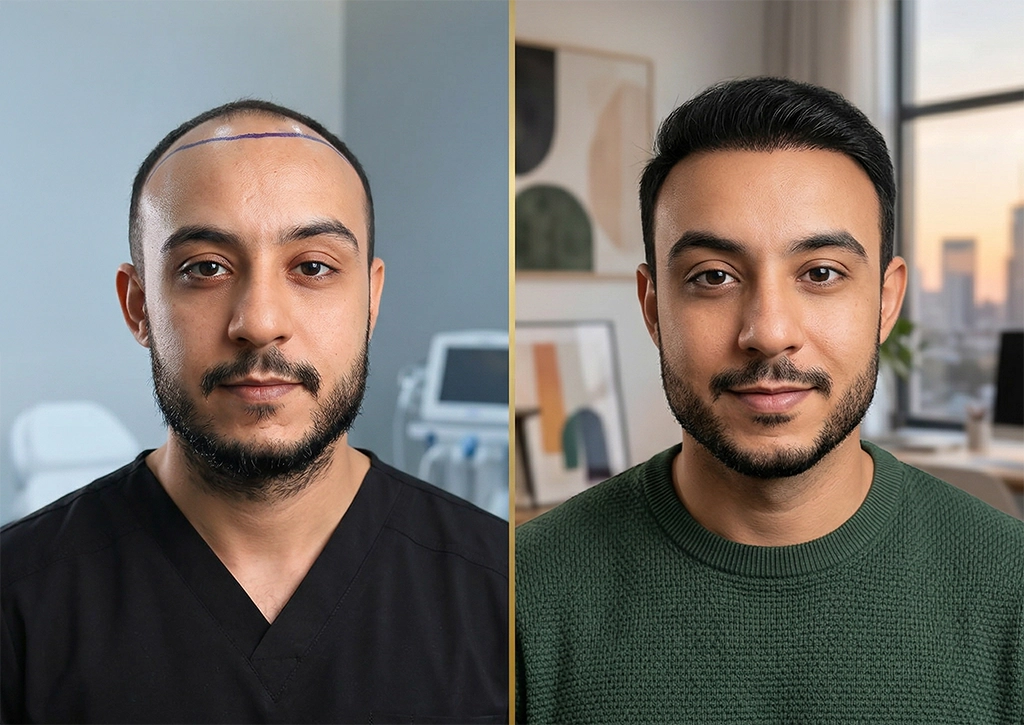 دليل المريض قبل وبعد زراعة الشعر في تركيا