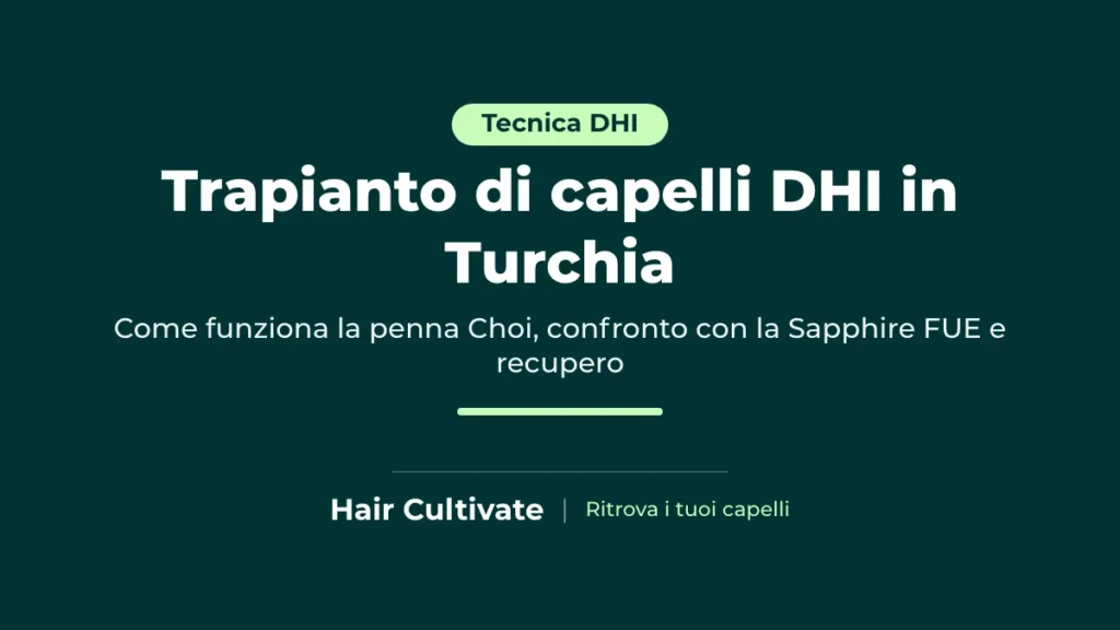 Trapianto di capelli DHI con penna implanter Choi sull'attaccatura