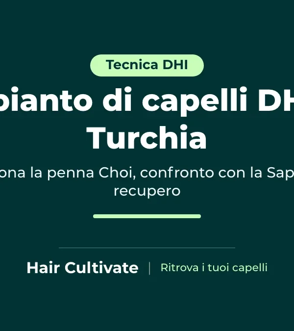 Trapianto di capelli DHI con penna implanter Choi sull'attaccatura