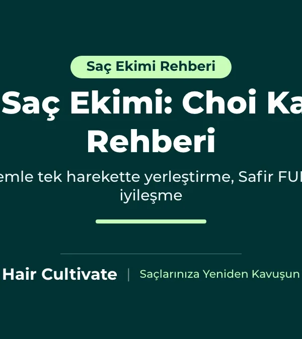 DHI saç ekimi rehberi: Choi implanter kalemle greftlerin doğrudan yerleştirilmesi