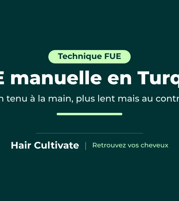 FUE manuelle à Istanbul : prélèvement des greffons avec un poinçon tenu à la main