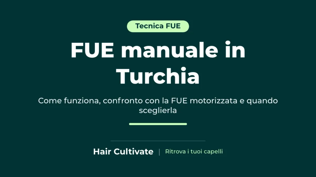 FUE manuale: estrazione degli innesti con punch manuale oscillatorio