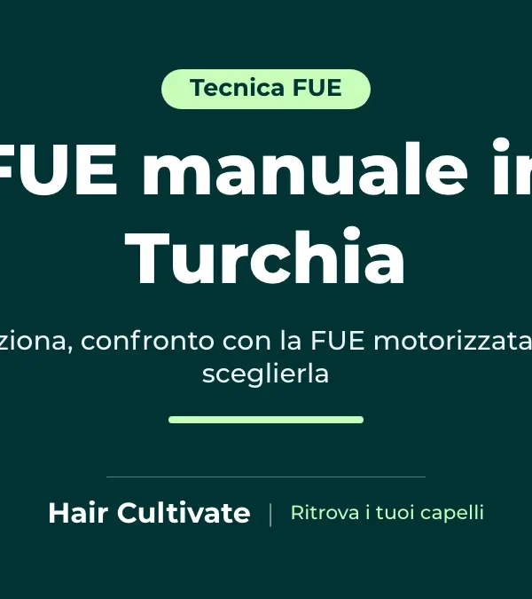 FUE manuale: estrazione degli innesti con punch manuale oscillatorio