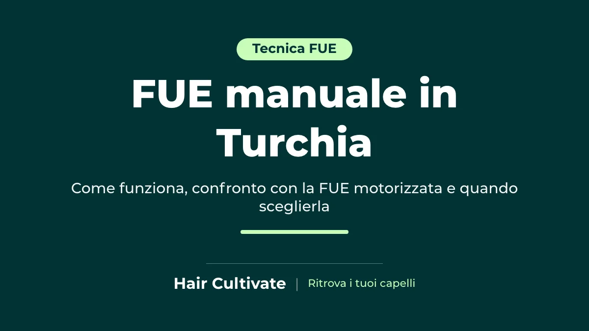 FUE manuale: estrazione degli innesti con punch manuale oscillatorio