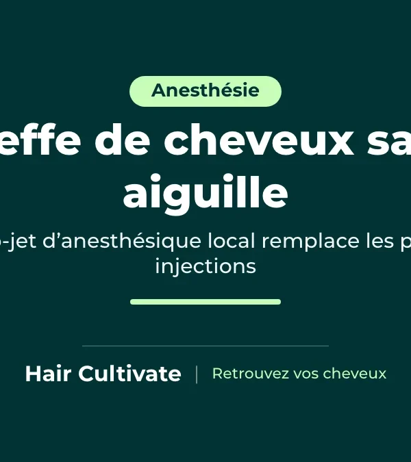 Greffe de cheveux sans aiguille à Istanbul : anesthésie du cuir chevelu par micro jet