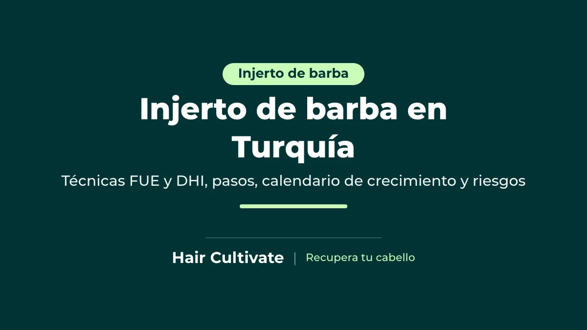 Injerto de barba en Turquía: técnica FUE para rellenar una barba escasa o con parches