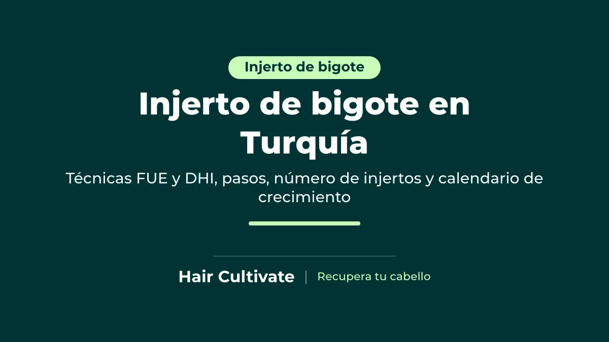 Injerto de bigote en Turquía: trasplante de unidades foliculares al labio superior con técnica FUE