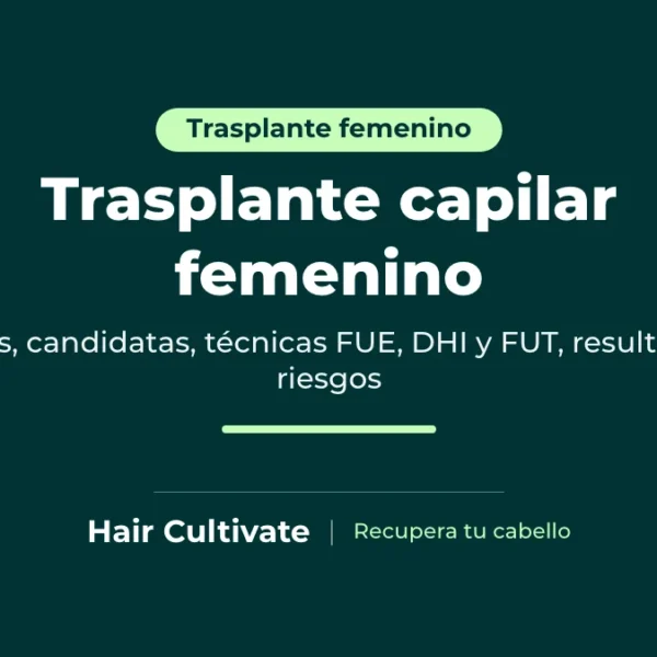 Trasplante capilar femenino en Turquía para añadir densidad a la raya y a la línea del cabello