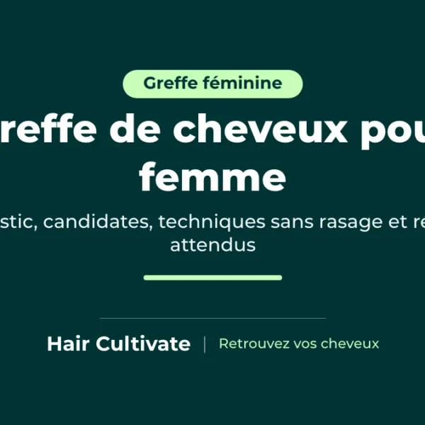 Greffe de cheveux pour femme en Turquie : densité ajoutée le long de la raie