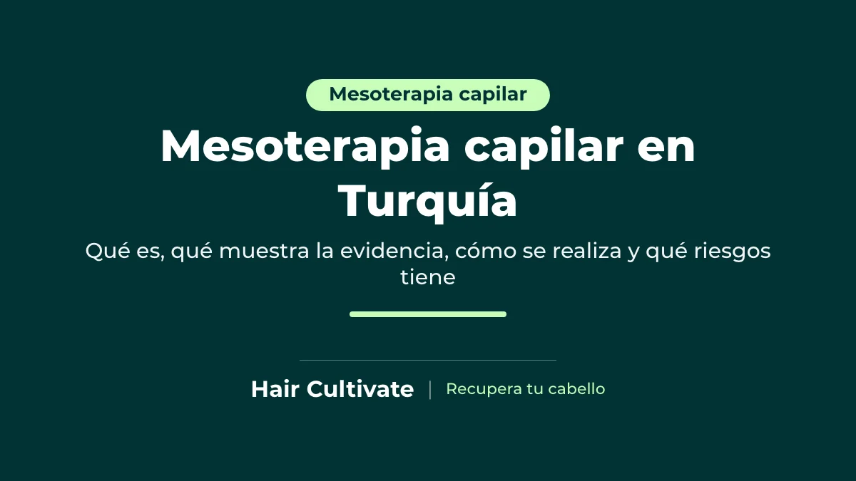 Mesoterapia capilar en Turquía: microinyecciones en el cuero cabelludo para el pelo debilitado
