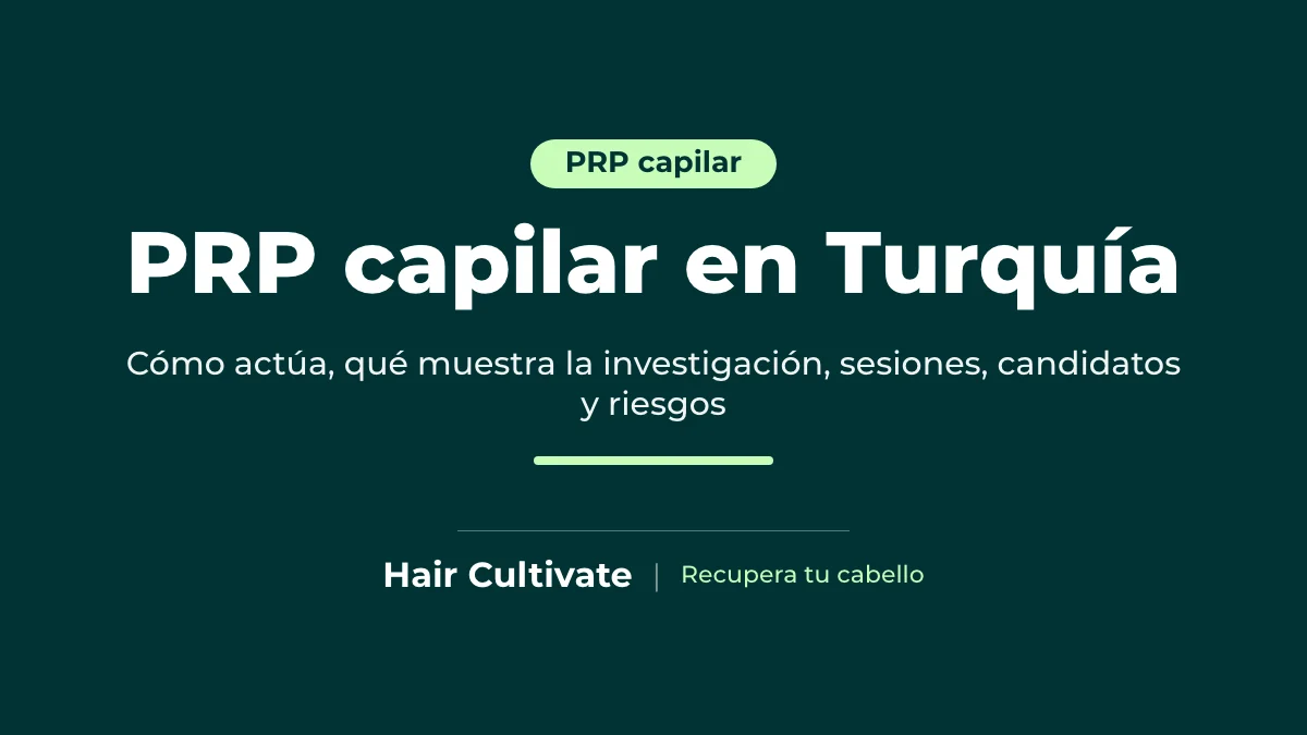 PRP capilar en Turquía: plasma rico en plaquetas de su propia sangre inyectado en el cuero cabelludo