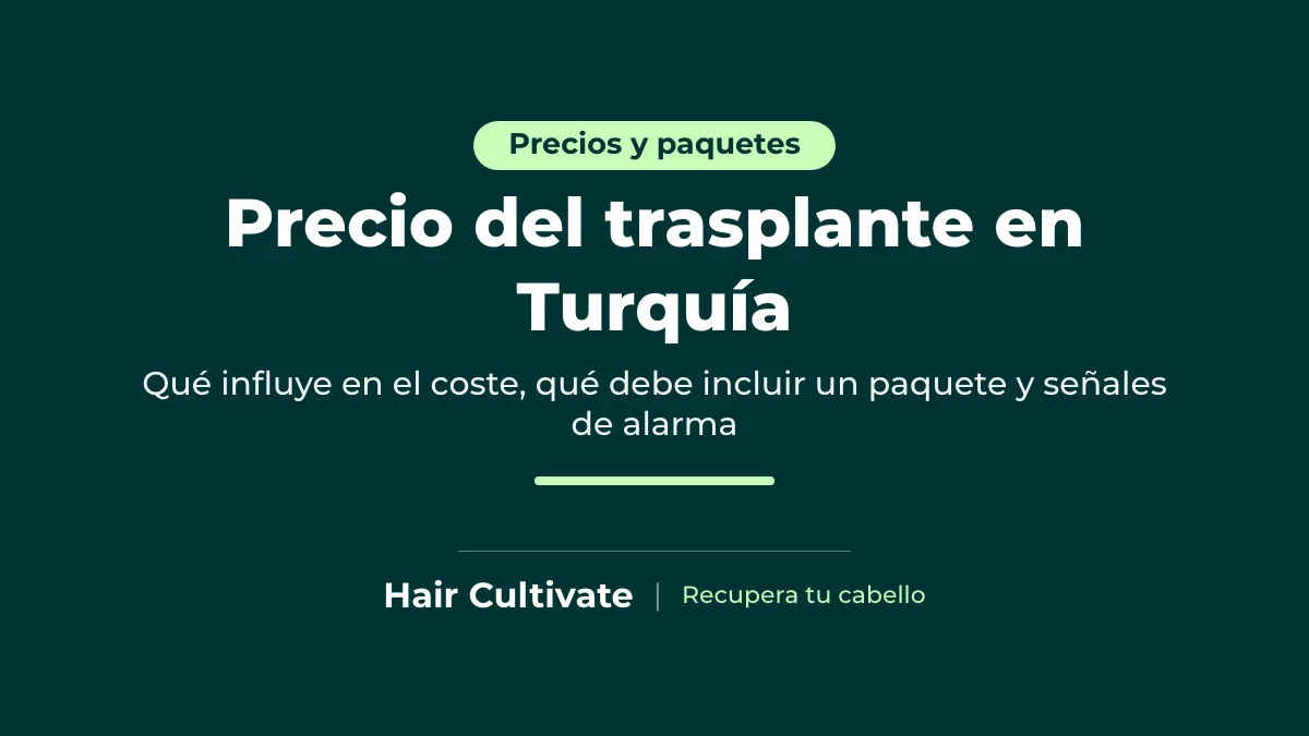 Precio del trasplante capilar en Turquía 2026: factores del coste y qué incluye un paquete