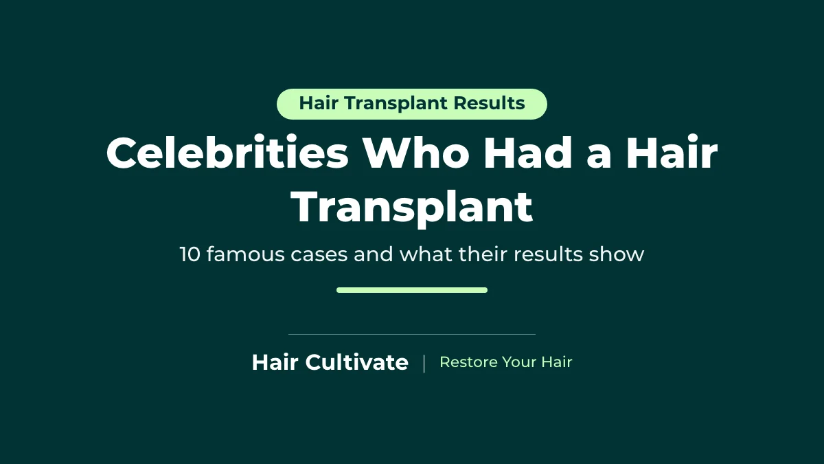 Celebrities Who Had a Hair Transplant