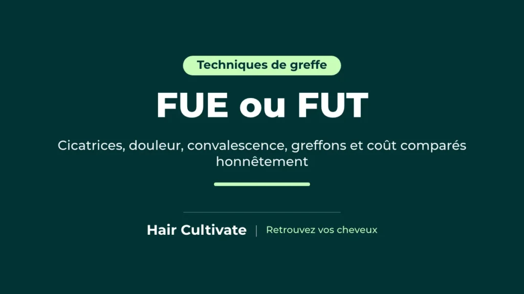 FUE ou FUT : comparaison des cicatrices donneuses et du prélèvement des greffons