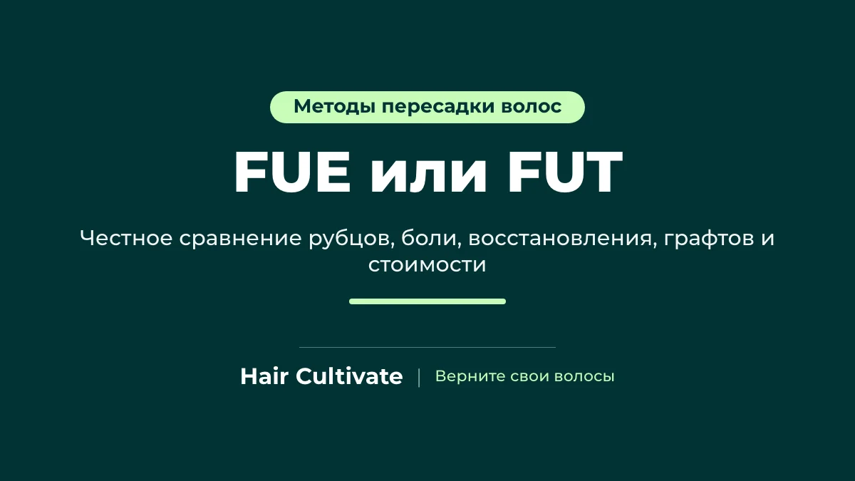 FUE или FUT: сравнение рубцов в донорской зоне и способов забора графтов при пересадке волос