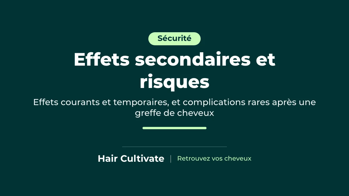 Effets secondaires de la greffe de cheveux et complications rares expliqués