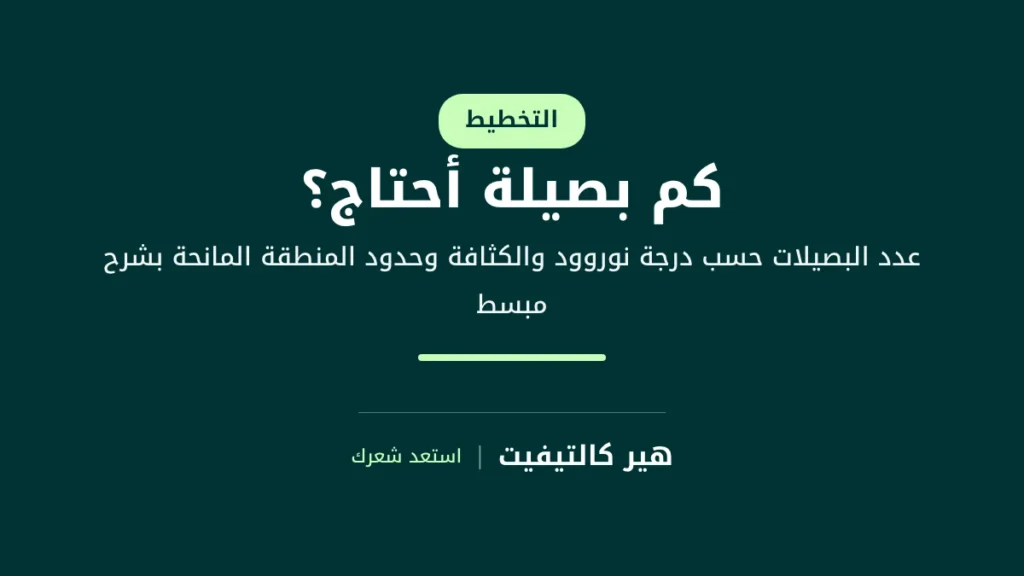 عدد البصيلات في زراعة الشعر حسب درجات نوروود والكثافة وقدرة المنطقة المانحة