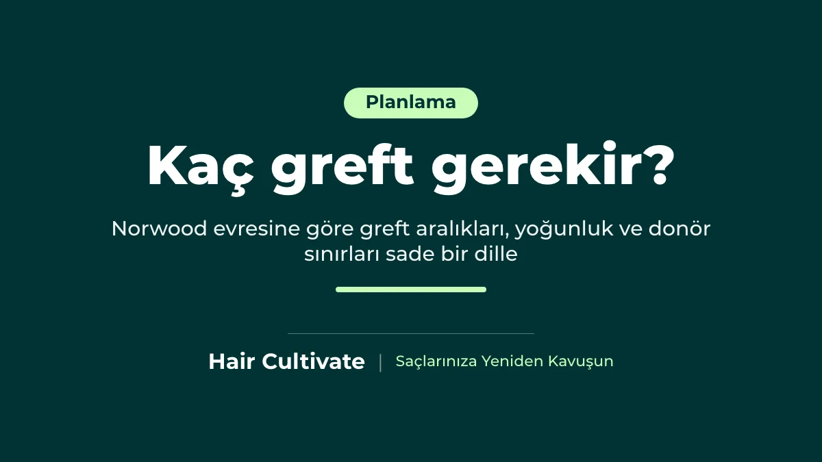 Kaç greft gerekir: Norwood evreleri, yoğunluk ve donör kapasitesi rehberi