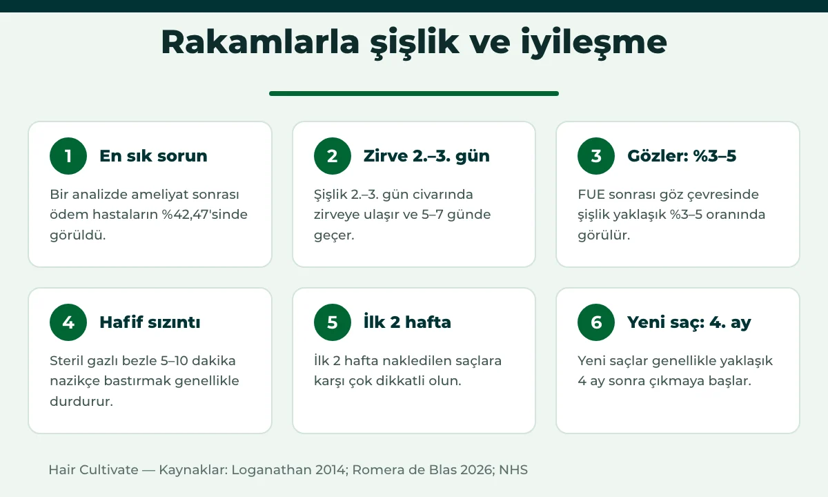 Saç ekimi sonrası uyku döneminde şişlik ve iyileşme süreci hakkında bilgiler