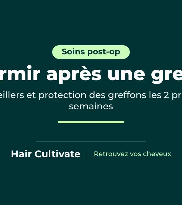 Homme en train de dormir après greffe de cheveux sur le dos, la tête surélevée par des oreillers