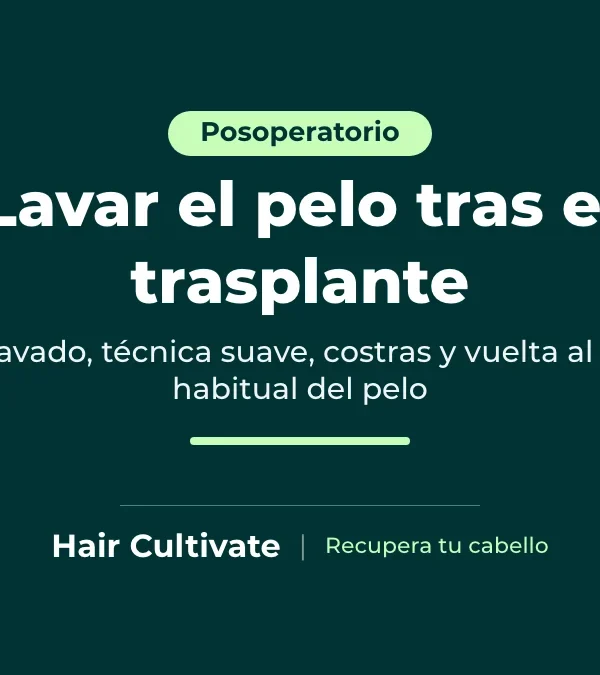 Cómo lavar el pelo después de un trasplante capilar con suavidad, usando las yemas de los dedos